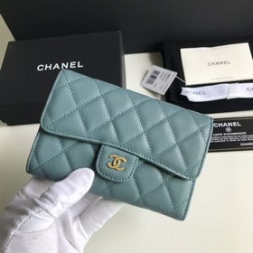 CHANEL Модель A84341 Средний кошелек с тремя отделениями Высокок