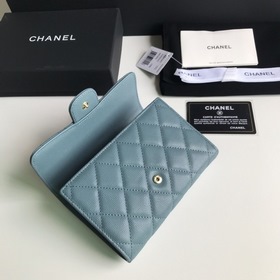 CHANEL Модель A84341 Средний кошелек с тремя отделениями Высокок