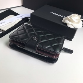 CHANEL, модель A48667, короткий кошелек Высококачественная кожа