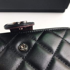 CHANEL, модель A48667, короткий кошелек Высококачественная кожа 