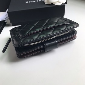 CHANEL, модель A48667, короткий кошелек Высококачественная кожа 