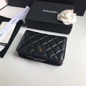 CHANEL, модель A48667, короткий кошелек, кожа высшего качества, м