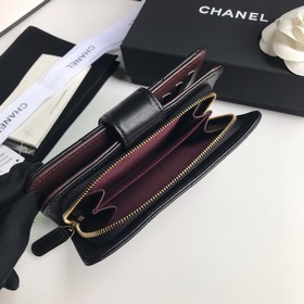 CHANEL, модель A48667, короткий кошелек, кожа высшего качества, м