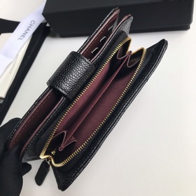 CHANEL Модель A48667 Короткий кошелек Высококачественная кожа и 