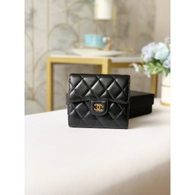 Короткий кошелек Chanel, модель 049240 Нежный и гладкий материал,