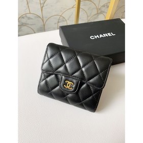 Короткий кошелек Chanel, модель 049240 Нежный и гладкий материал,