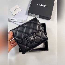 Chanel Кожаный кошелек из овечьей кожи, модель № 50086 (золотая з
