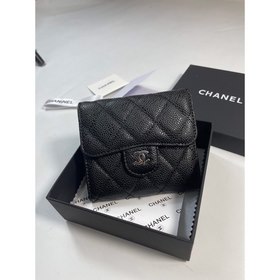 Chanel Кожаный кошелек из кожи с узором «икра» Модель № 50086 (зо