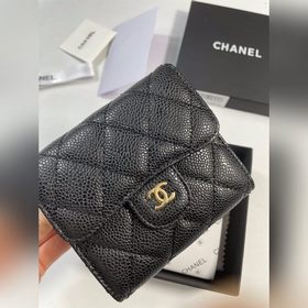 Chanel Кожаный кошелек из кожи с узором «икра» Модель № 50086 (зо