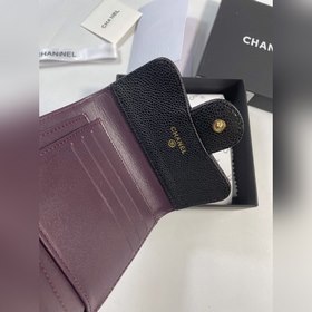 Chanel Кожаный кошелек из кожи с узором «икра» Модель № 50086 (зо