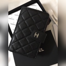 Chanel Кожаный кошелек из кожи с узором «икра» Модель № 50073 (зо