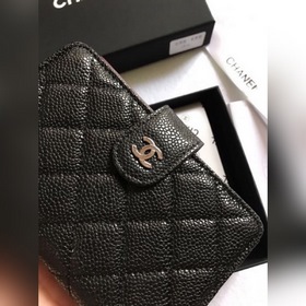 Chanel Кожаный кошелек из кожи с узором «икра» Модель № 50073 (зо
