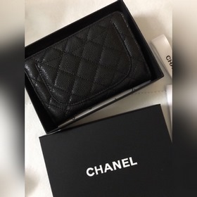 Chanel Кожаный кошелек из кожи с узором «икра» Модель № 50073 (зо