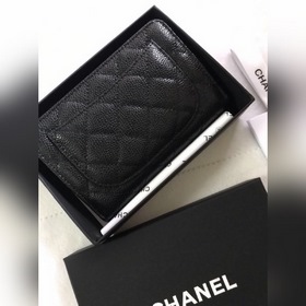 Chanel Кожаный кошелек из кожи с узором «икра» Модель № 50073 (зо