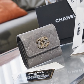 Chanel осенне-зимний кошелек с тремя складками Размер： 9,5/10/2,5