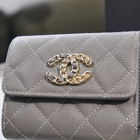 Chanel осенне-зимний кошелек с тремя складками Размер： 9,5/10/2,5