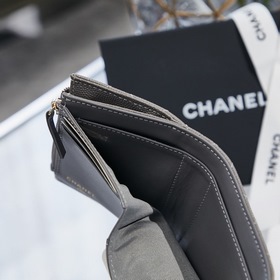 Chanel осенне-зимний кошелек с тремя складками Размер： 9,5/10/2,5