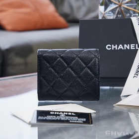 Chanel осенне-зимний кошелек с тремя складками Размер： 9,5/10/2,5