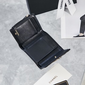 Chanel осенне-зимний кошелек с тремя складками Размер： 9,5/10/2,5