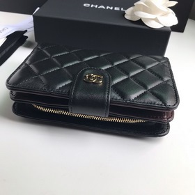CHANEL Модель A48667 Складной кошелек на молнии Высококачественна