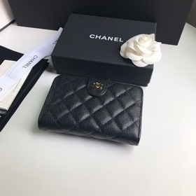 CHANEL Модель A48667 Складной кошелек на молнии Высококачественн