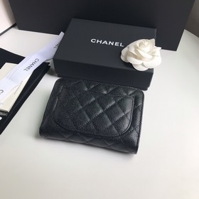 CHANEL Модель A48667 Складной кошелек на молнии Высококачественн
