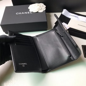 CHANEL leboy средний кошелек с тремя складками, модель A84302. Ме