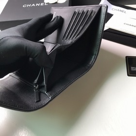 CHANEL leboy средний кошелек с тремя складками, модель A84302 Че