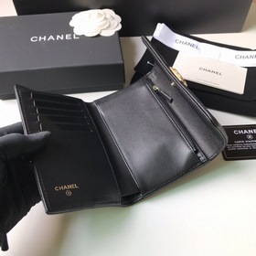 CHANEL leboy средний кошелек с тремя складками, модель A84302 Че