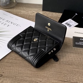 CHANEL Кошелек с двойной застежкой виде буквы C, артикул A80734 Э