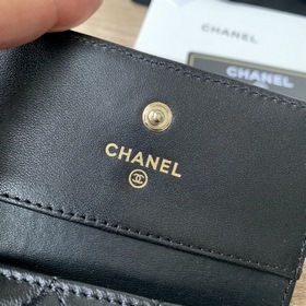 CHANEL Кошелек с двойной застежкой виде буквы C, артикул A80734 Э