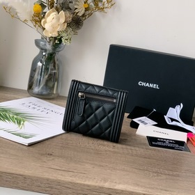 CHANEL трехслойный кошелек с карманом для купюр, модель A80734 Эт