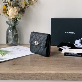 CHANEL трехслойный кошелек с карманом для купюр, модель A80734 Эт