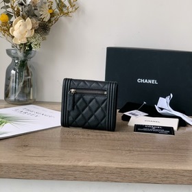 CHANEL трехслойный кошелек с карманом для купюр, модель A80734 Эт