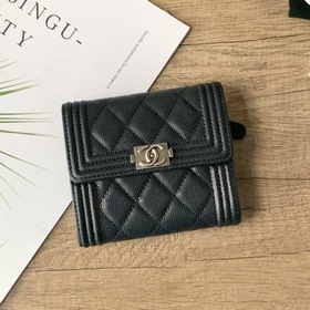 CHANEL трехслойный кошелек с карманом для купюр, модель A80734 Эт