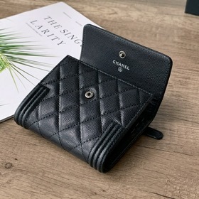 CHANEL трехслойный кошелек с карманом для купюр, модель A80734 Эт