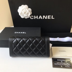 CHANEL leboy длинный кошелек, модель A80286 Высококачественная ко