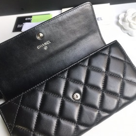CHANEL Классический длинный кошелек с двумя складками, модель A50