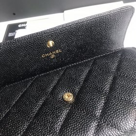 CHANEL Классический длинный кошелек с двумя складками, модель A50
