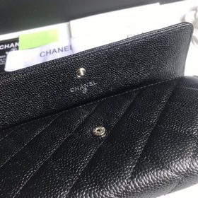 CHANEL Классический длинный кошелек с двумя складками, модель A50