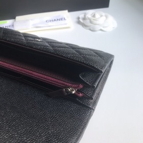 CHANEL Классический длинный кошелек с двумя складками, модель A50