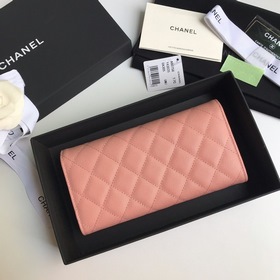CHANEL Классический длинный кошелек с тремя отделами, модель A807