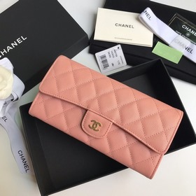 CHANEL Классический длинный кошелек с тремя отделами, модель A807