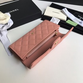 CHANEL Классический длинный кошелек с тремя отделами, модель A807