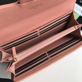 CHANEL Классический длинный кошелек с тремя отделами, модель A807