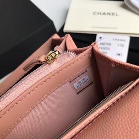 CHANEL Классический длинный кошелек с тремя отделами, модель A807