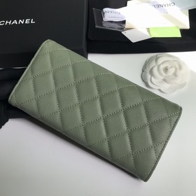 CHANEL Классический длинный кошелек с тремя складками, модель A80