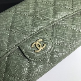 CHANEL Классический длинный кошелек с тремя складками, модель A80