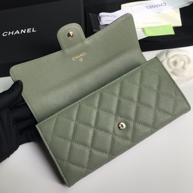 CHANEL Классический длинный кошелек с тремя складками, модель A80