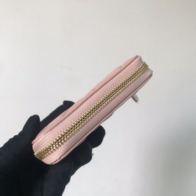 Chanel маленький кошелек с застежкой-молнией и ромбовидным узором
